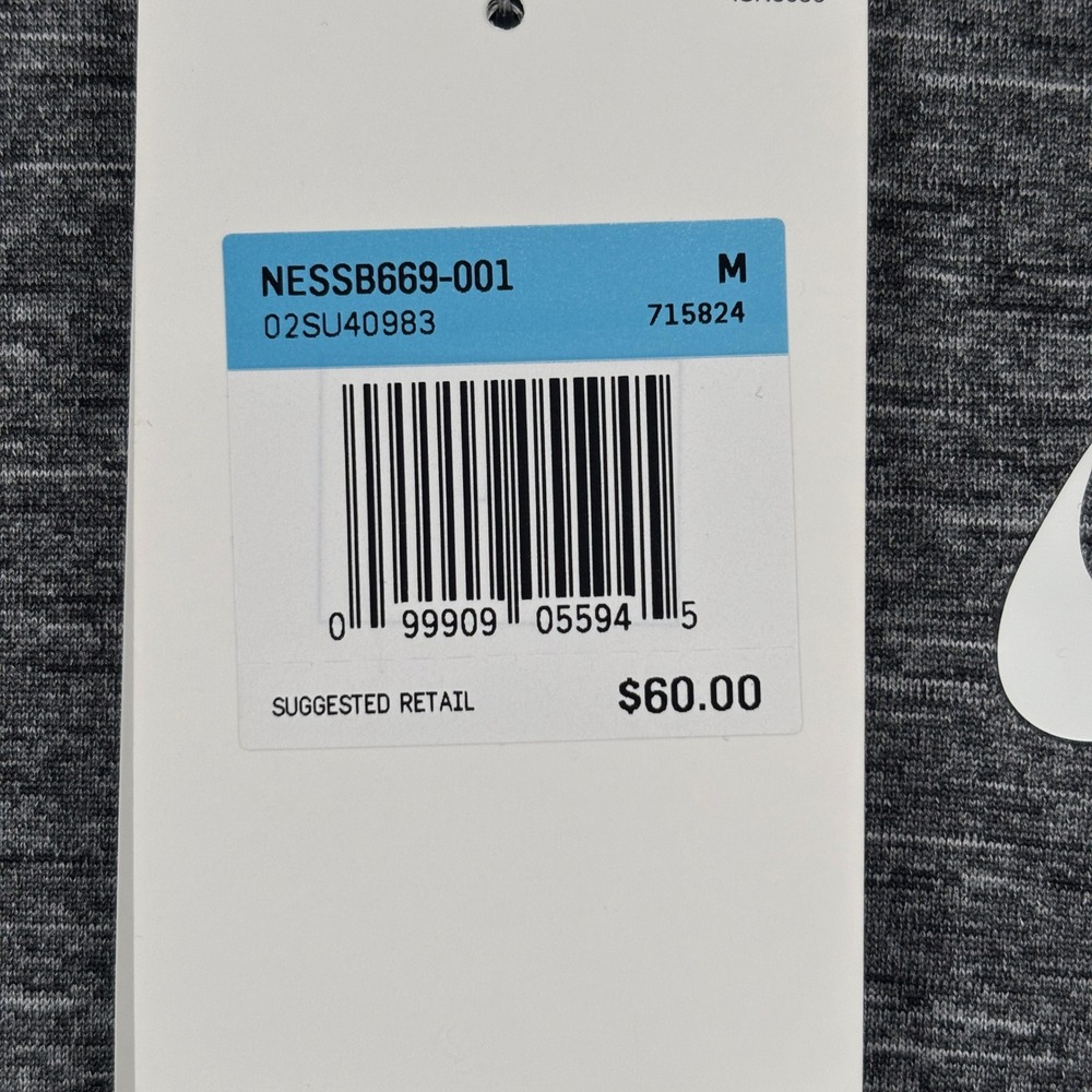 NEW Nike Swim Hoodie Men M Gray Dri-FIT UPF 40+ Long Sleeve NESSB669-001 - Picture 3 of 8